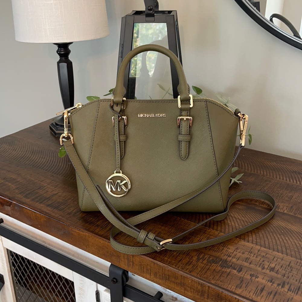 Michael Kors Ciara Medium Saffiano Leather Satchel